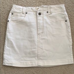 White Free People Denim Skirt